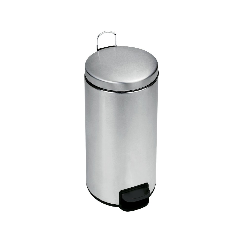 Shiny stainless steel 20L bin with practical pedal