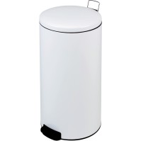 White pedal bin