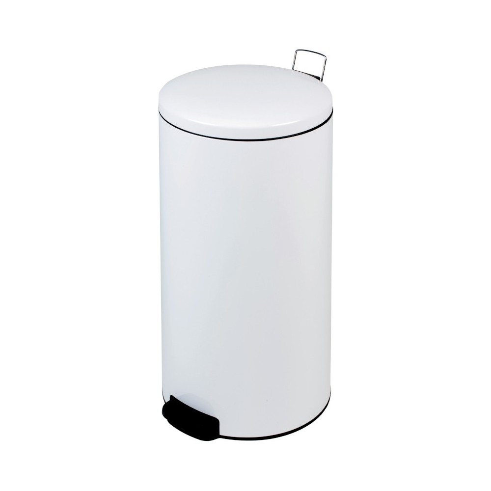 White pedal bin