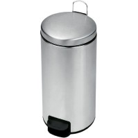 Elegant 30L shiny stainless steel pedal bin