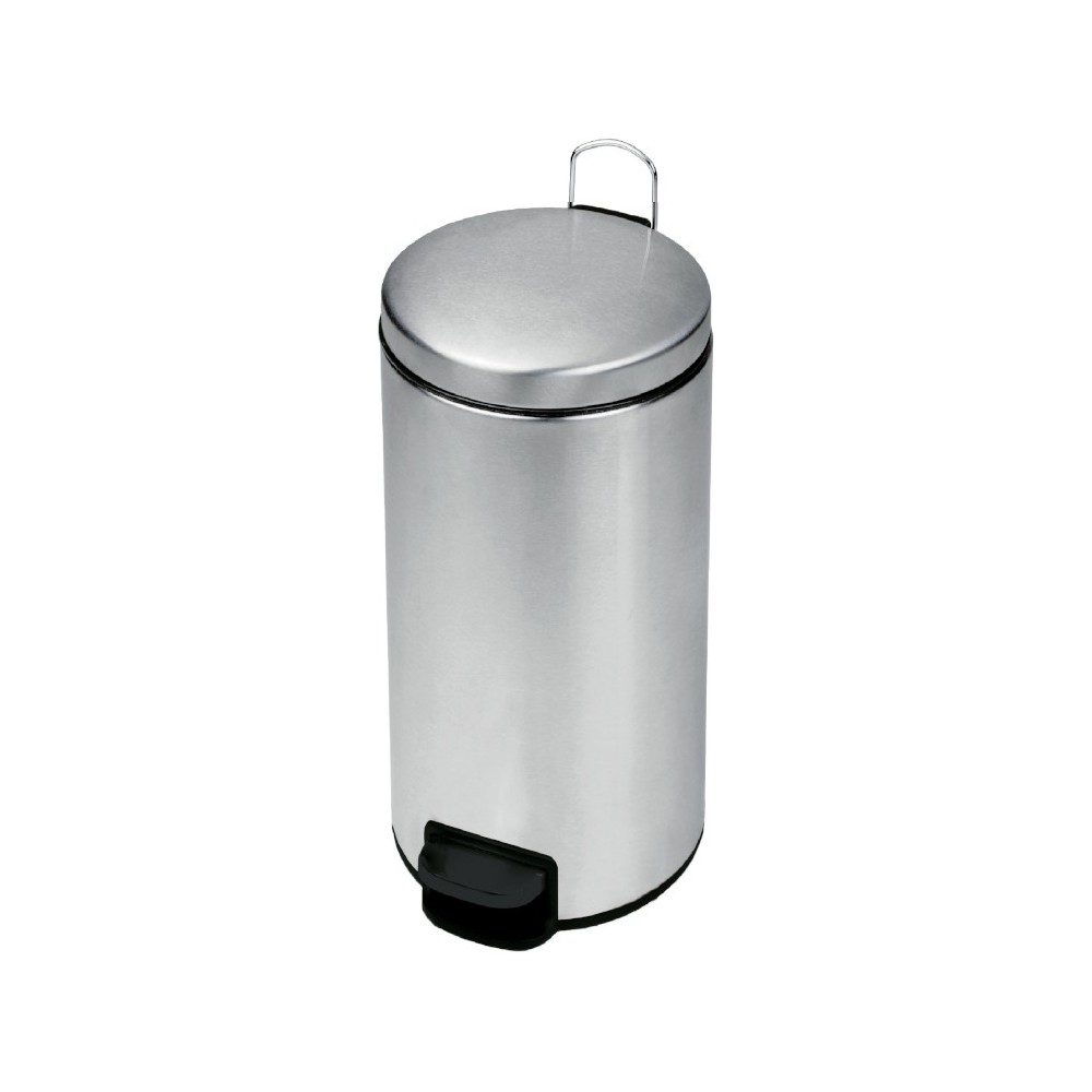 Elegant 30L shiny stainless steel pedal bin