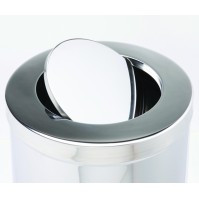 stainless steel bins with swing lids