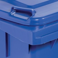 Robust 120L blue bin mobile selective sorting