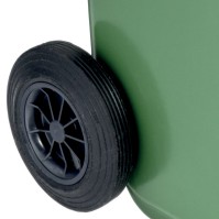 Durable mobile green bin 120L for organic waste