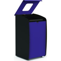 Modular blue waste bin for efficient sorting