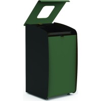 Green waste sorting bin, robust structure, 80L modular