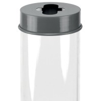 Robust transparent cap collector easy sorting pictogram