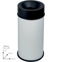 Black fireproof bin maximum security 90L