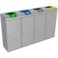 Stockholm bin 75 litres selective sorting opening bag holder