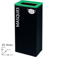 Green recycling bin 42L functional design