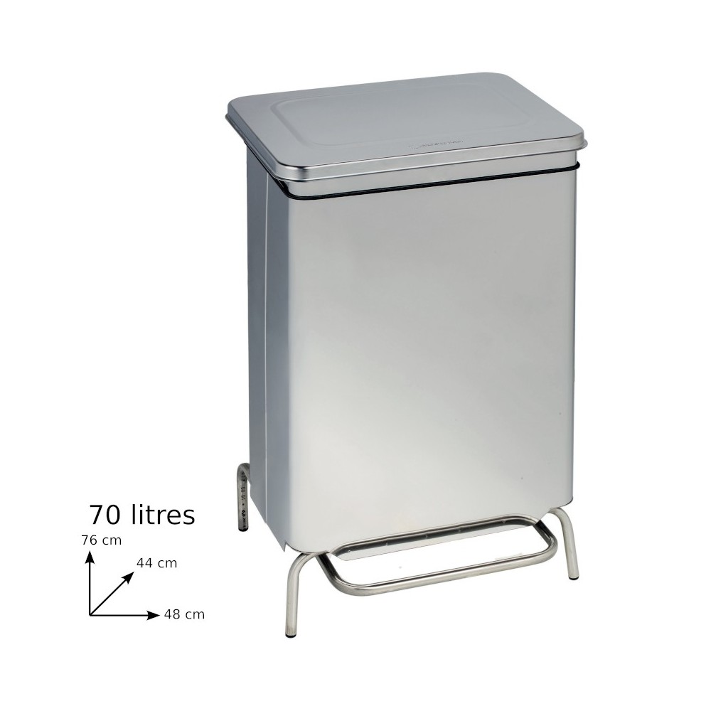 70L pedal bin for cooks, practical and robust