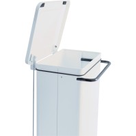 Mobile blue bin 110L with robust hygienic pedal