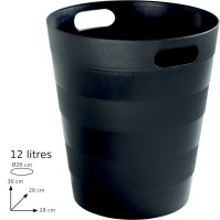 Eco-friendly recycled bin 12L robust and durable