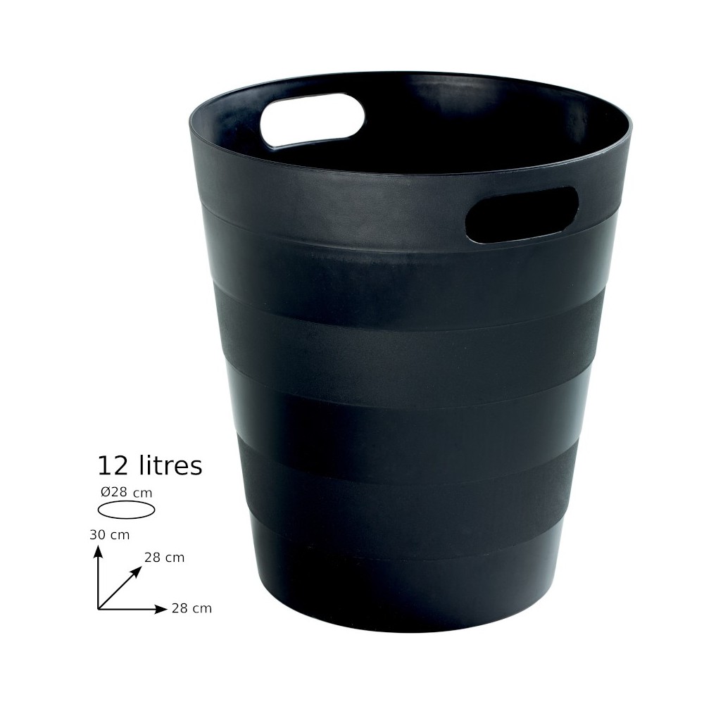 Eco-friendly recycled bin 12L robust and durable