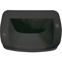 Elegant black bin 50L discreet robust lid