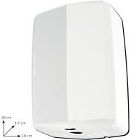 DRY MAX UV white hand dryer efficient hygienic modern