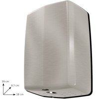 DRY MAX UV brushed hand dryer efficient and hygienic