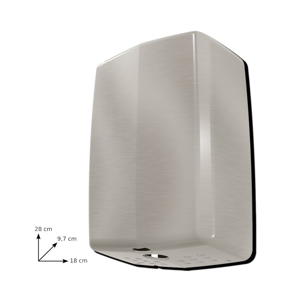 DRY MAX UV brushed hand dryer efficient and hygienic