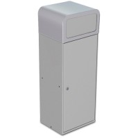 Stockholm selective sorting bin 75 litres with front flap metal container