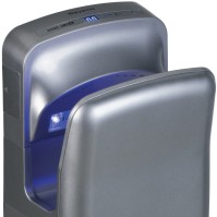 Intelligent hand dryer optimal hygiene metallic grey