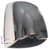 Automatic hand dryer shiny heating efficient hygienic modern