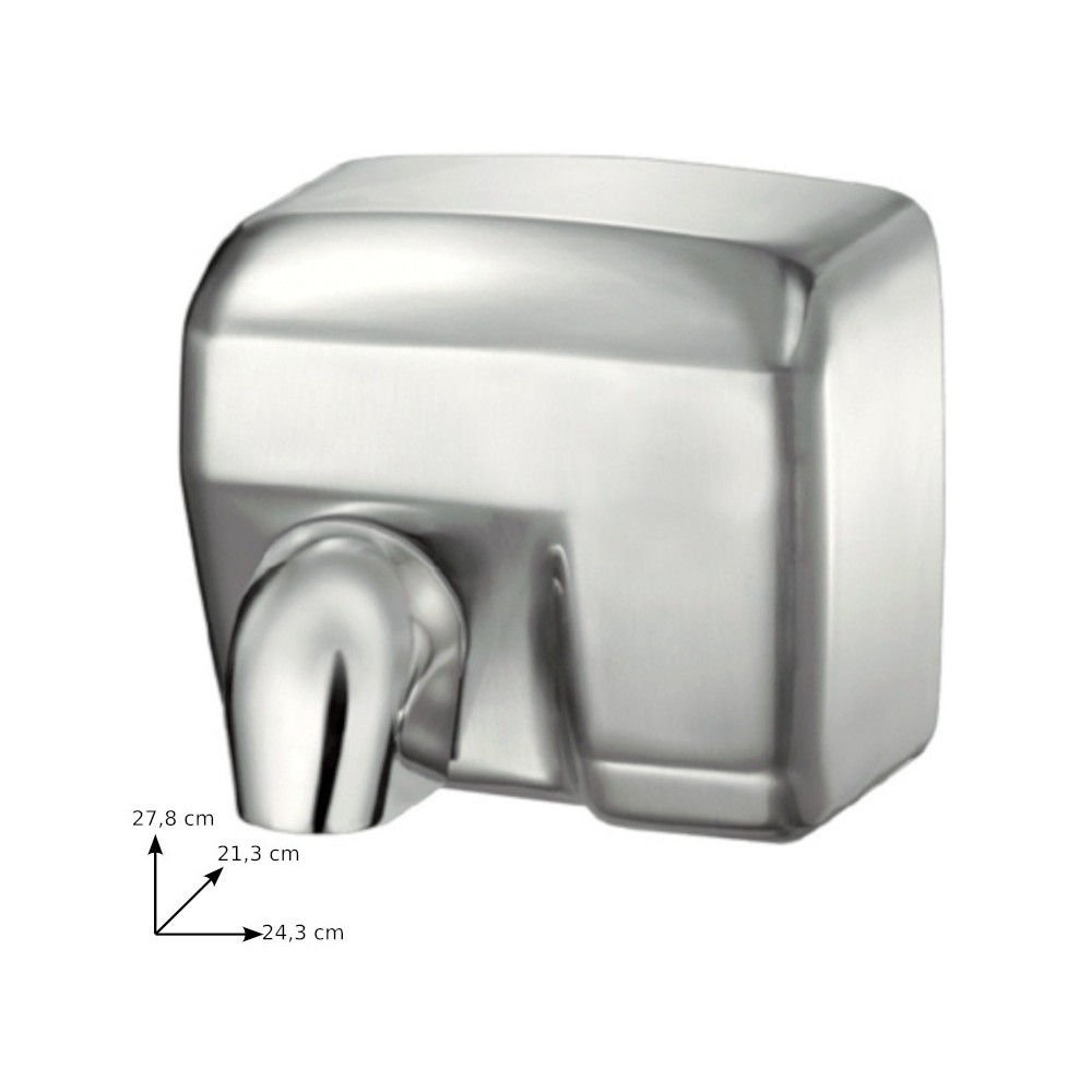 Automatic brushed electric hand dryer, efficient and modern