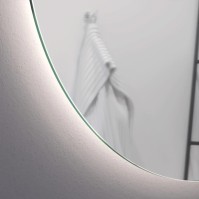 Elegant modern adjustable anti-fog LED unique round mirror