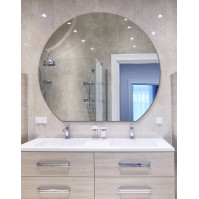 Elegant adjustable round mirror bathroom