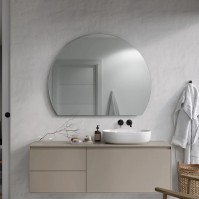 Adjustable round mirror elegant design bathroom