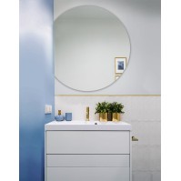 Adjustable round mirror elegance functionality bathroom