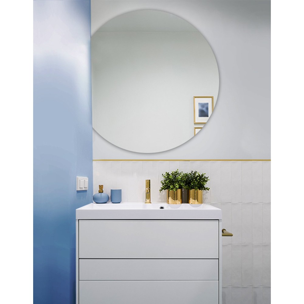 Adjustable round mirror elegance functionality bathroom