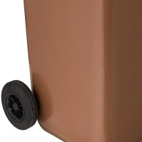 Robust 240L HDPE UV-resistant container with wheels