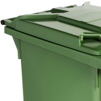 Green bin 360L robust high-resistance wheels