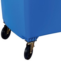 Robust blue bin 1100L mobile UV resistant