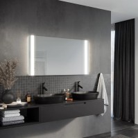 Large bathroom mirror