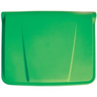 Green plastic pedal bin 30 liters