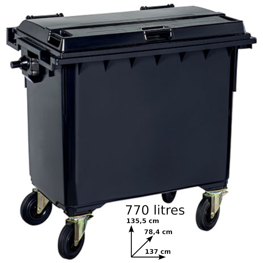 Mobiler Outdoor-Container 770 Liter grau