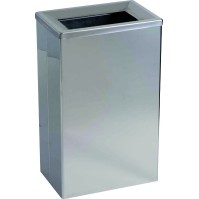 High-gloss stainless steel top-opening bin 25 litres