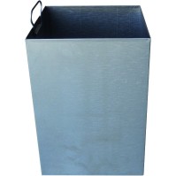 High-gloss stainless steel top-opening bin 25 litres