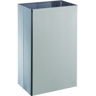 Shiny stainless steel basic bin 25 litres