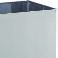 Shiny stainless steel basic bin 25 litres