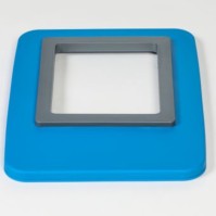 Blue cover frame adaptable for 60L 80L bins