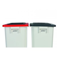 Red cover frame for 60L and 80L bins.