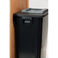 Wall-mounted flap bin