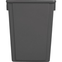 60L gray recycling bin for selective waste collection