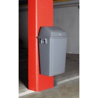 Recycling bin 60L modern gray practical outdoor indoor