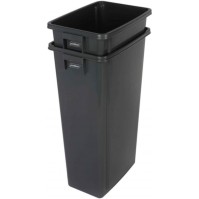 80L gray recycling bin customizable durable functional indoor outdoor