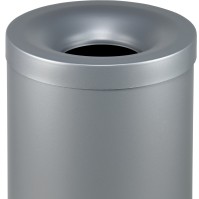 Stable 50L gray fire-resistant bin, CNPP certified for office