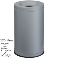 120L gray fire basket for fire safety