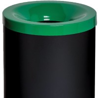 Effective tri-selective 50L black-green fire basket